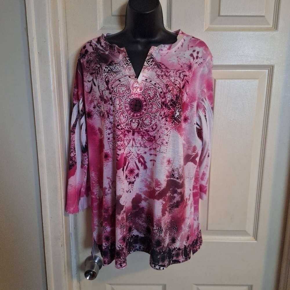 Chicos blouse size large V-neck